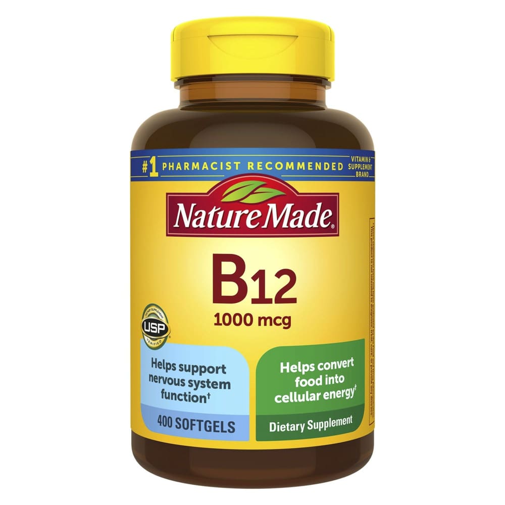 Nature Made Vitamin B12 1000 mcg Softgels 400 ct. - Home/Health & Beauty/Vitamins & Supplements/Vitamins A-E/ - Nature Made