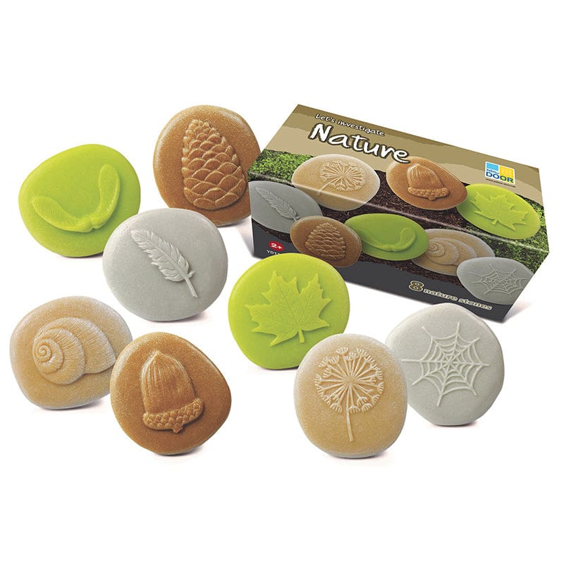 Nature Tactile Stones Lets Investigate - Plant Studies - Yellow Door Us LLC