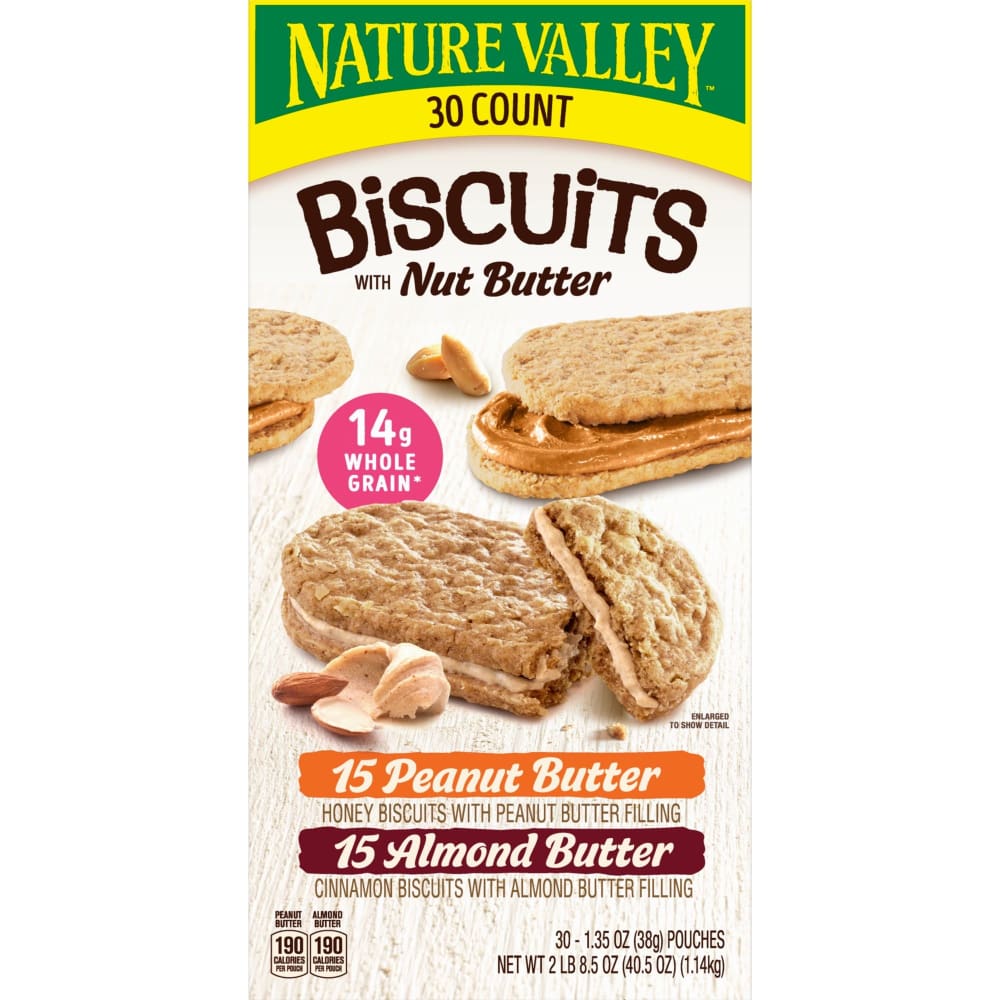 Nature Valley Biscuits Variety Pack 30 ct./1.35 oz. - Nature Valley