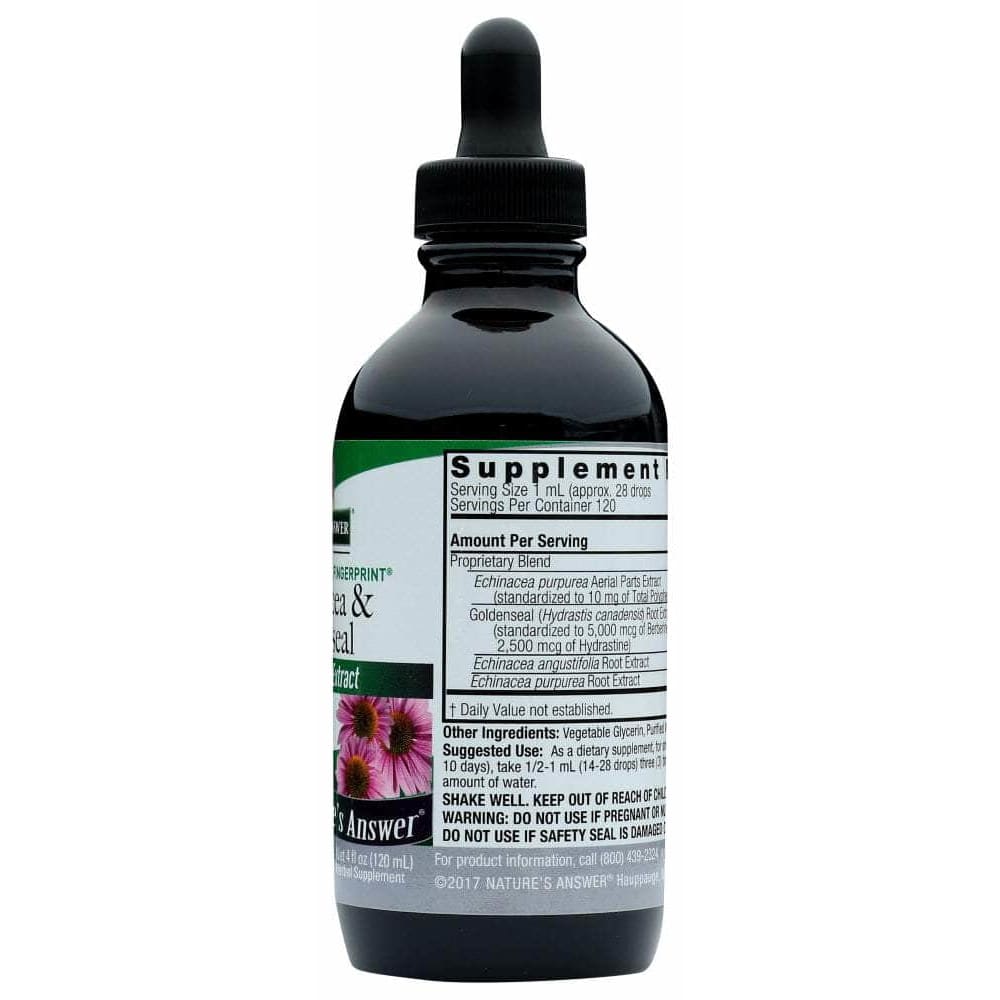 Natures Answer Natures Answer Echinacea and Goldenseal Alcohol Free, 4 oz