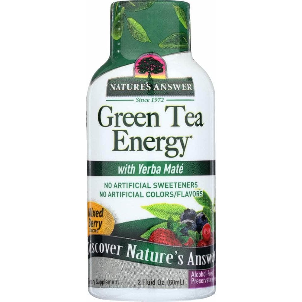 NATURES ANSWER NATURE'S ANSWER Green Tea Energy with Yerba Mate Mixed Berry Flavor, 2 Oz