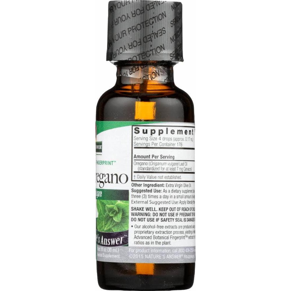 Natures Answer Nature's Answer Oil of Oregano Alcohol-Free, 1 Oz