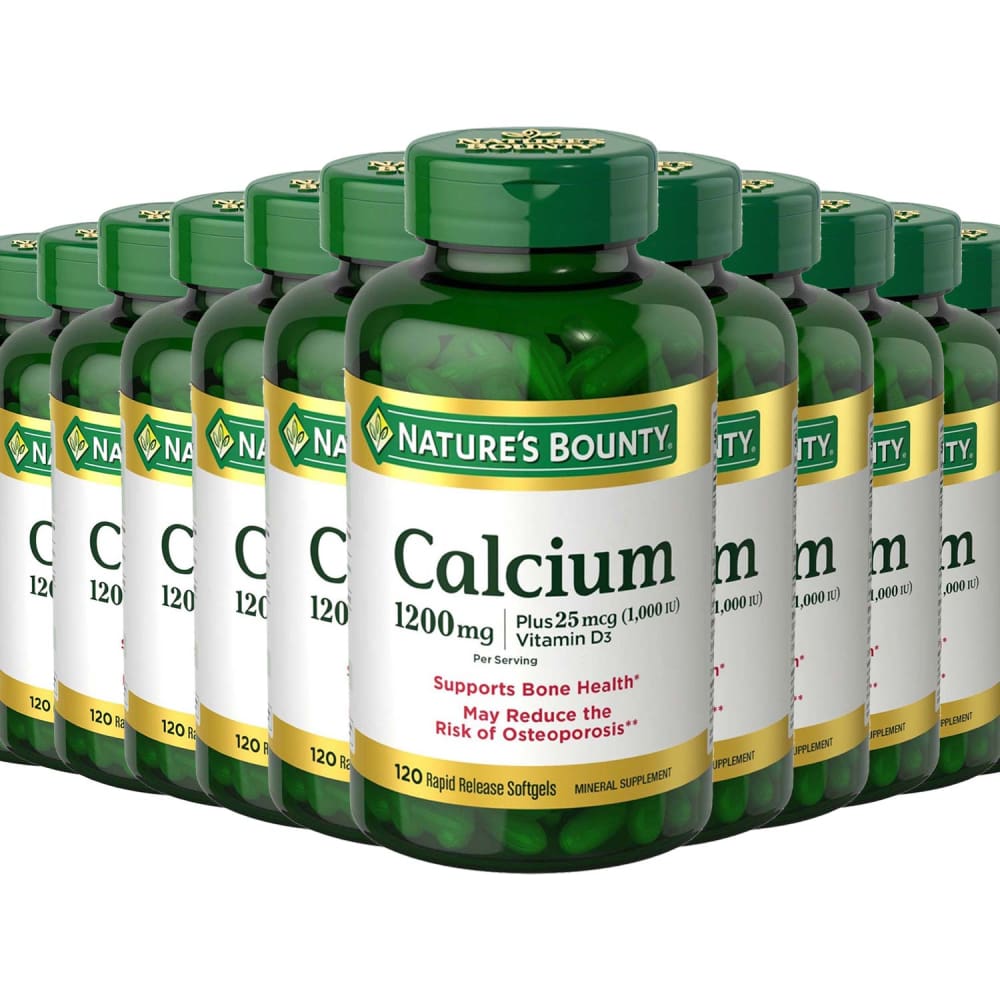 Nature’s Bounty Calcium 1200 mg - 120 Softgels - 12 Pack - Calcium - Nature’s Bounty