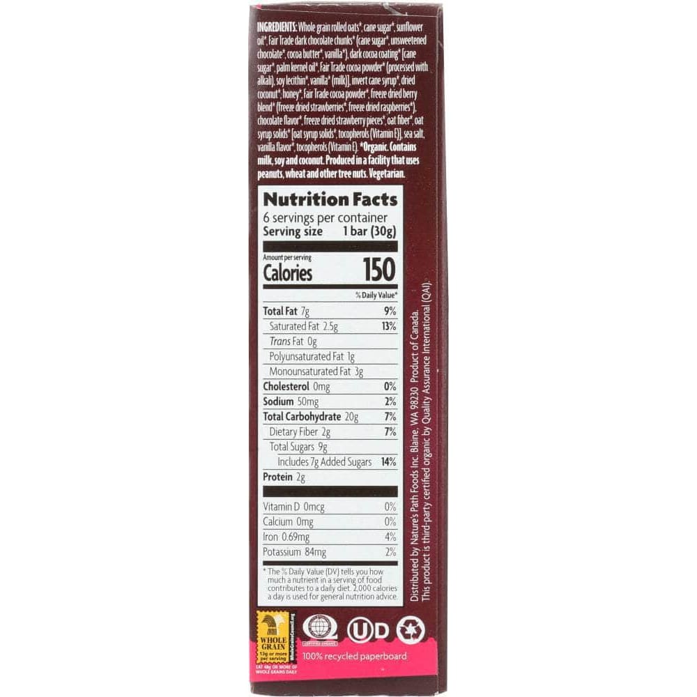 Natures Path Natures Path BAR LOVE CRNCH CHOC RED (6.350 OZ)