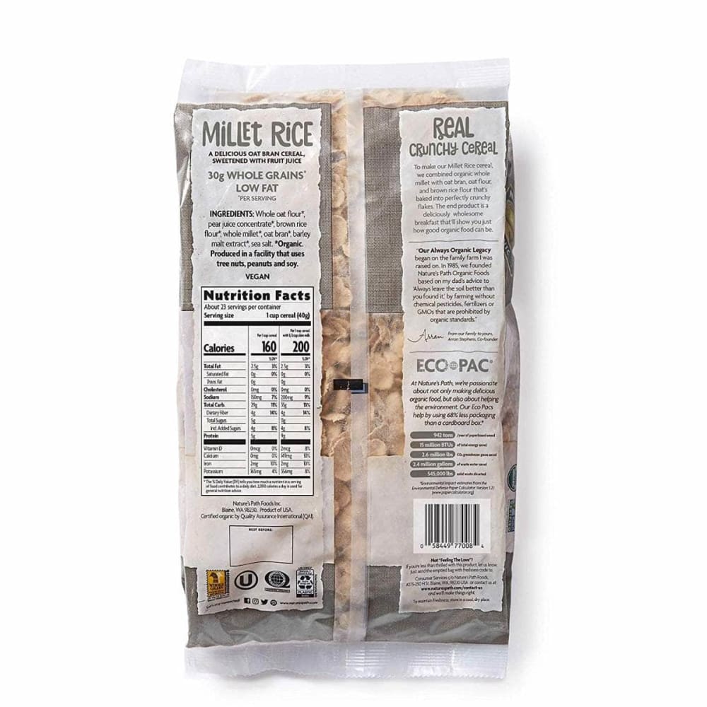 Natures Path Natures Path Millet Rice Flakes Cereal, 32 oz