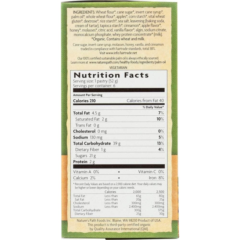Natures Path Nature's Path Organic Frosted Toaster Pastries Grannys Apple Pie, 11 oz