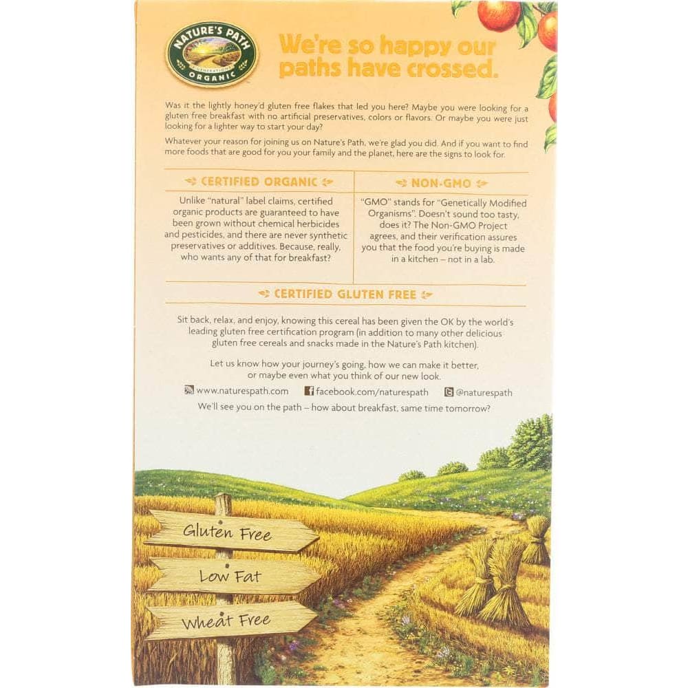 Natures Path Natures Path Organic Honey'D Corn Flakes Cereal, 10.6 oz