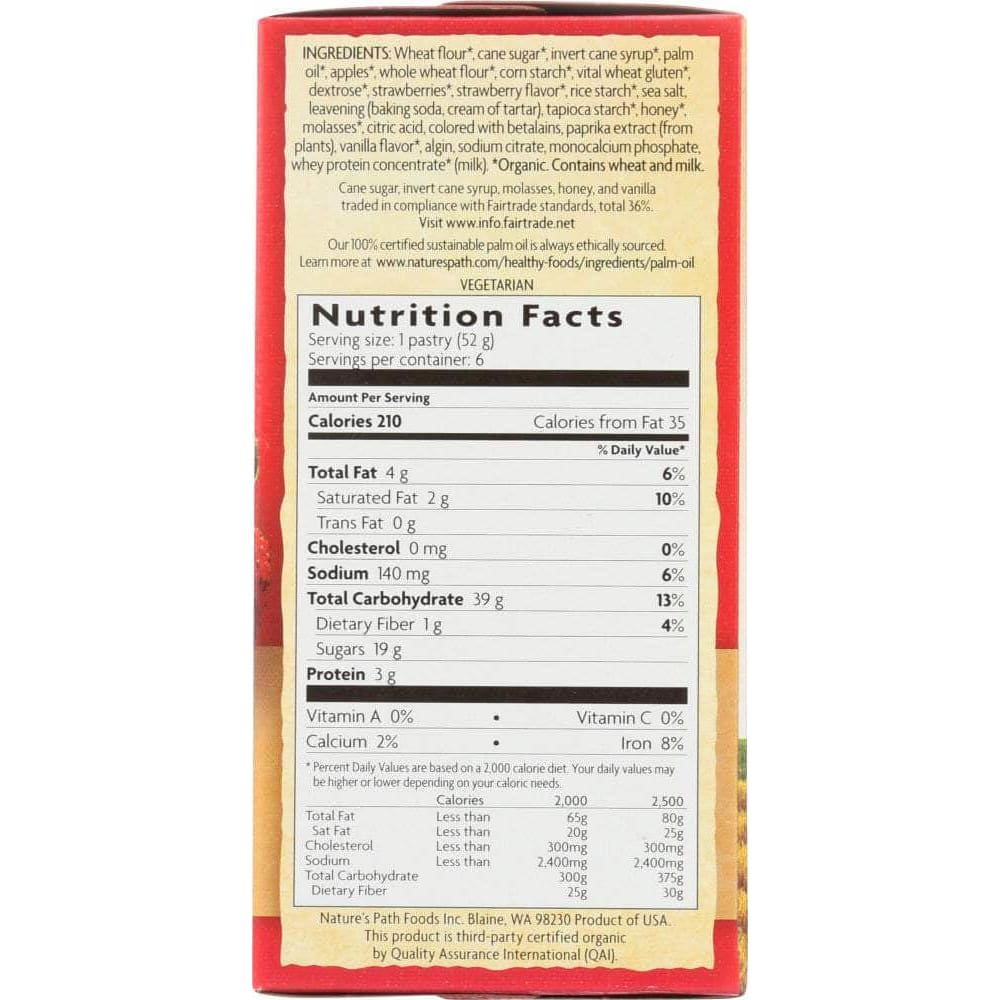 Natures Path Nature's Path Organic Toaster Pastries Berry Strawberry Frosted, 11 oz