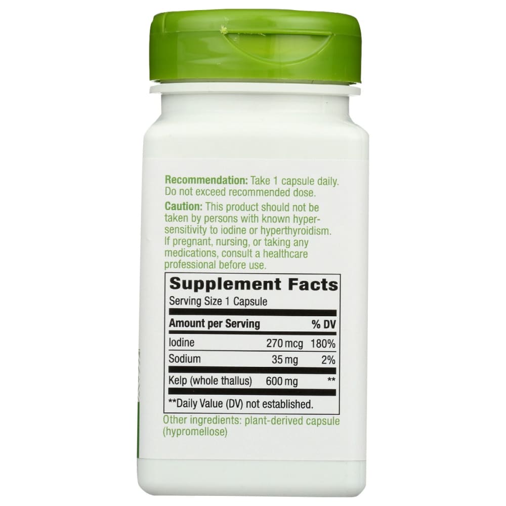 NATURES WAY: Kelp 100Vegcp 100 cp (Pack of 3) - Health > Vitamins & Supplements - NATURES WAY