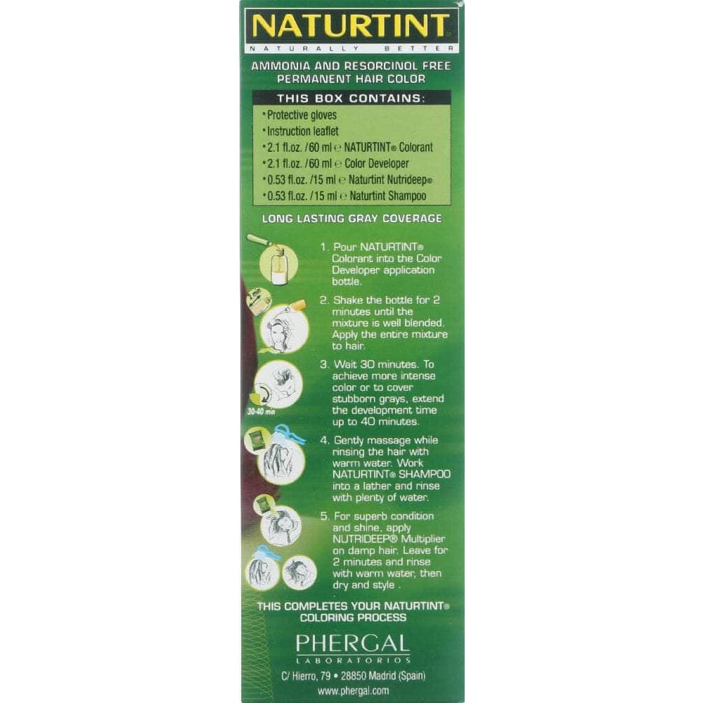 NATURTINT Naturtint Permanent Hair Color 5M Light Mahogany Chestnut, 5.28 Oz