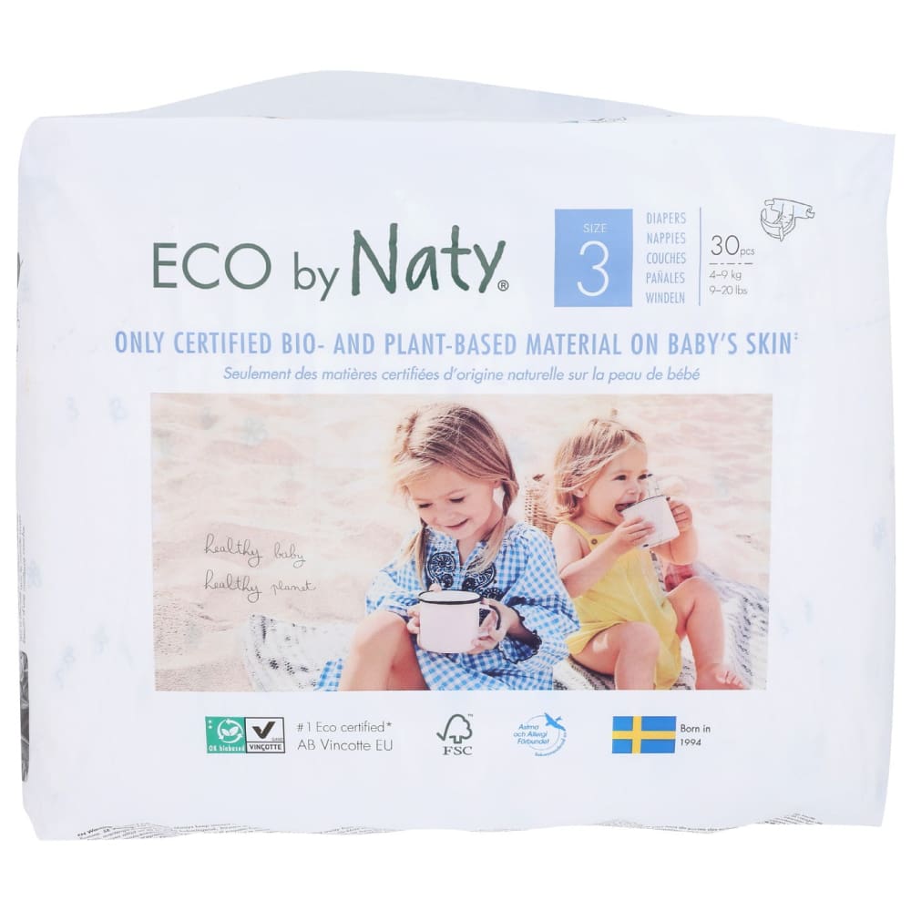 NATY ECO BY NATY: Size 3 Diapers 30 ct - Baby > Baby Diapers & Diaper Care - NATY ECO BY NATY