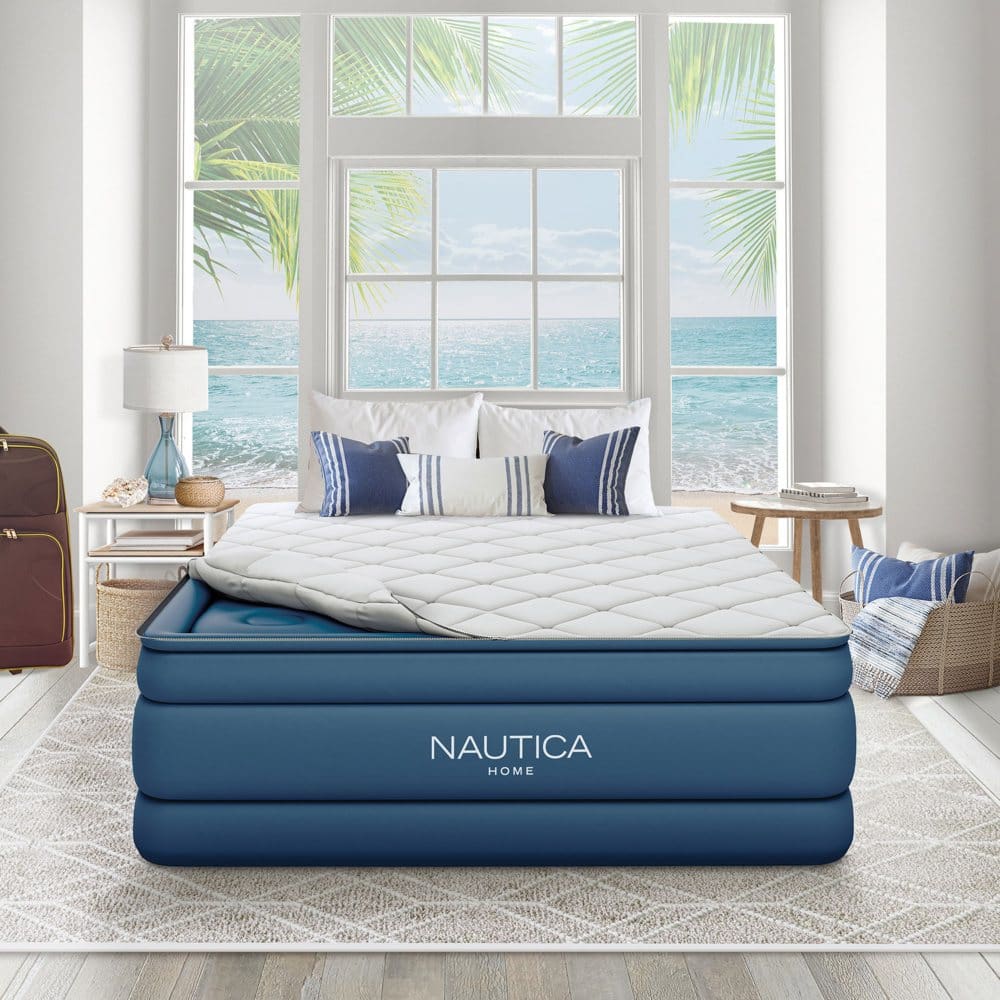 Nautica Home Cloud Supreme 20†Inflatable Air Bed with Zip Off Cover - Camping Equipment - Nautica