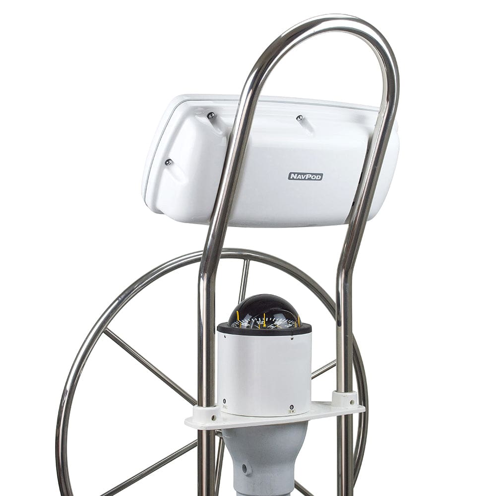 NavPod SystemPod Precut f/ Simrad NSS9 evo3 B&G Zeus3 9 & Space f/ 12″ Wide Guard - Boat Outfitting | Display Mounts - NavPod