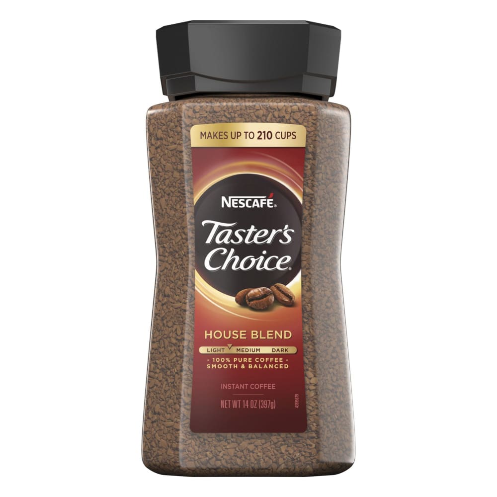 Nescafe Taster’s Choice House Blend Instant Coffee 14 oz. - Home/Grocery Household & Pet/Coffee Tea & Creamer/Coffee/ - Nescafe