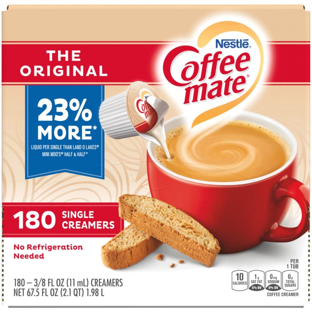 Nestle Coffee-mate Coffee Creamer Singles Original (180 ct.) - Creamers - ShelHealth