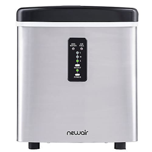 NewAir 28-lb. Portable Ice Maker - Stainless Silver - Home/Appliances/Small Kitchen Appliances/Ice Makers/ - ShelHealth