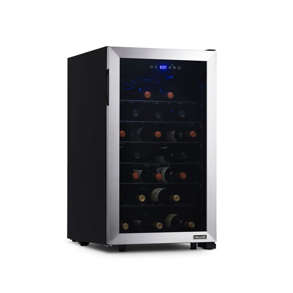 NewAir Freestanding 50-Bottle Compressor Wine Fridge in Stainless Steel - Wine & Beer Coolers - NewAir