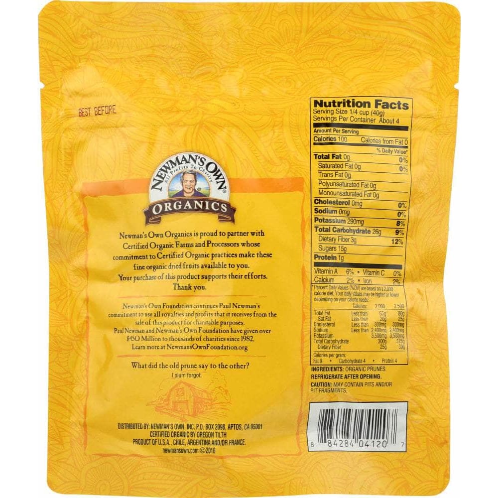 Newmans Own Newman's Own Organic California Prunes, 6 oz