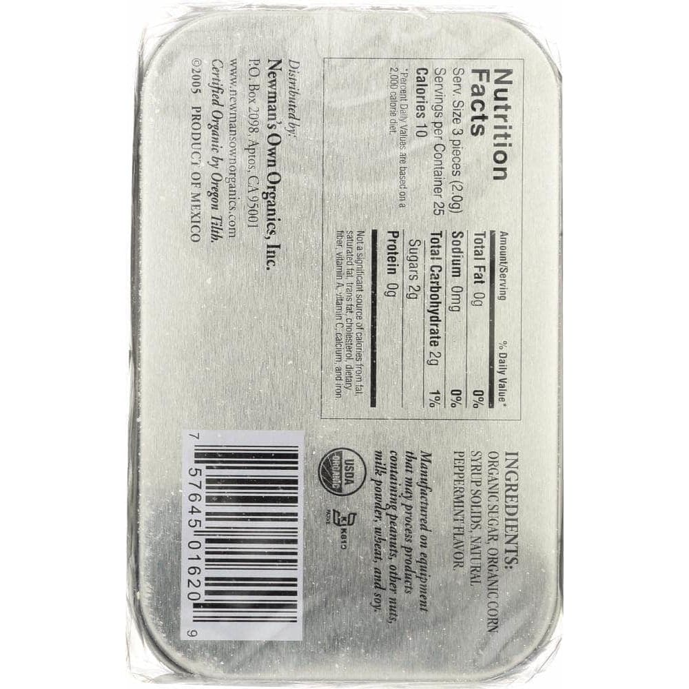 Newmans Own Newman's Own Organic Peppermints, 1.76 oz