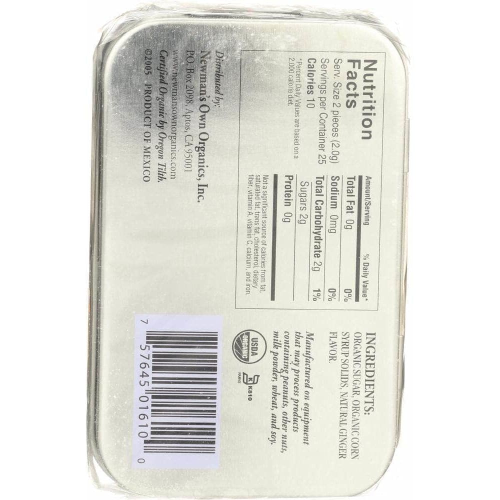 Newmans Own Newman's Own Organics Mints Ginger, 1.76 oz