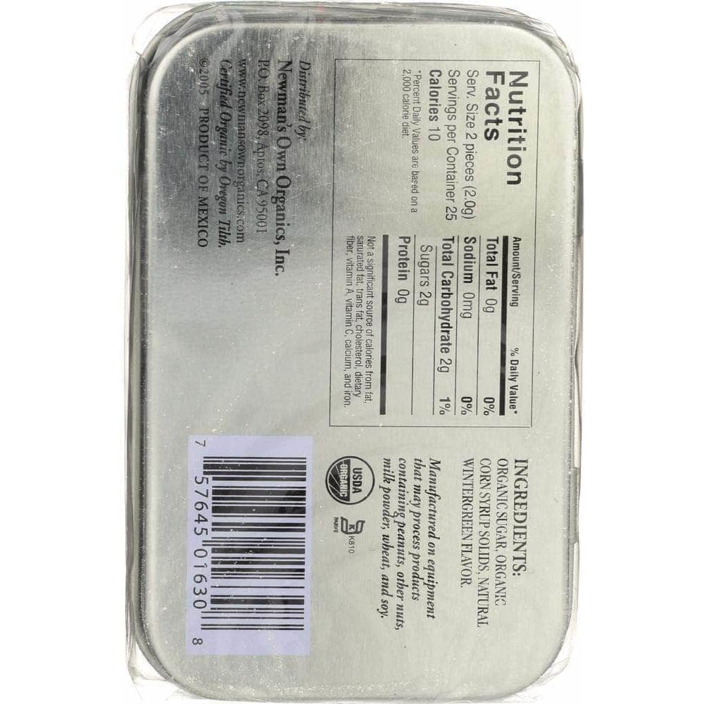 Newmans Own Newman's Own Organics Mints Wintergreen, 1.76 oz