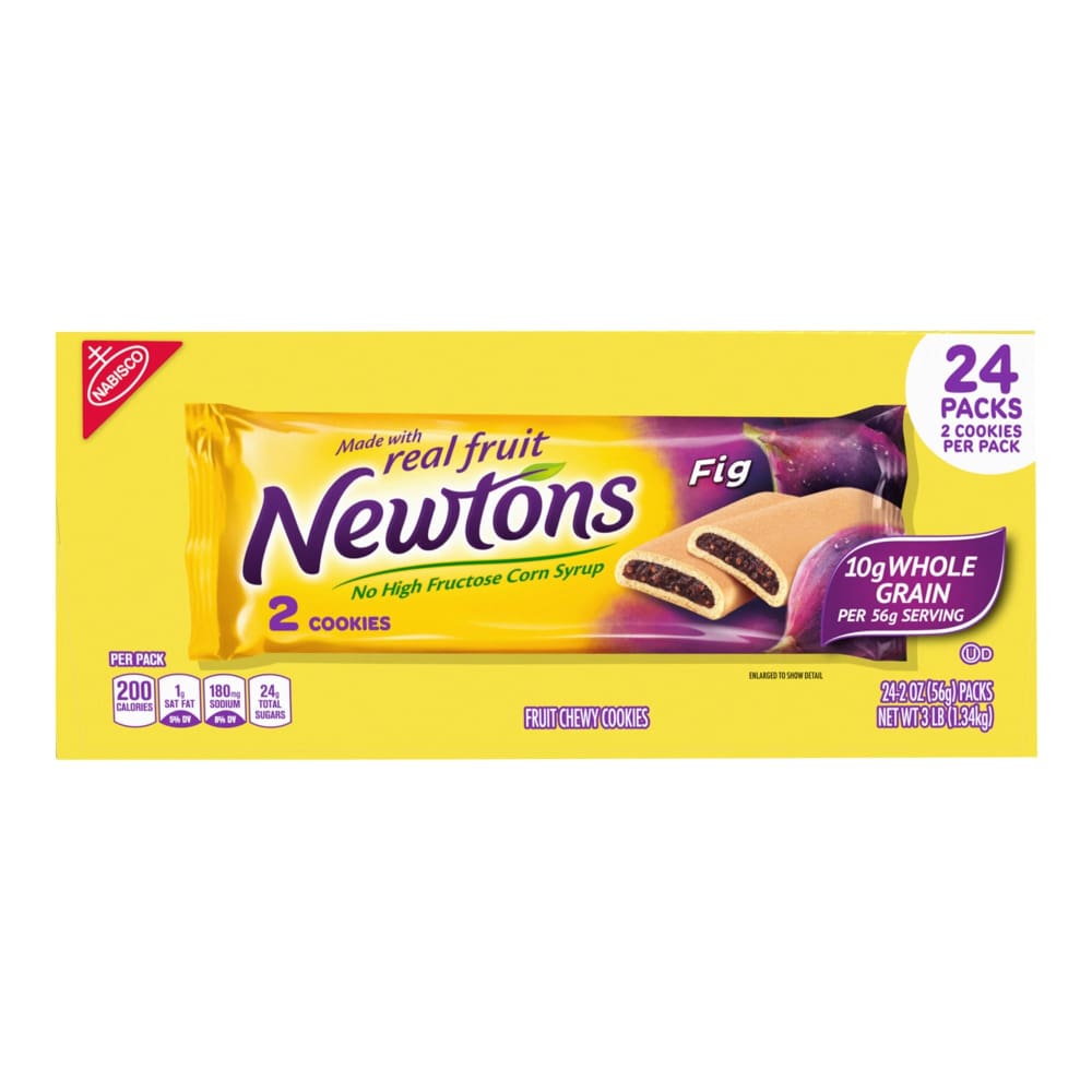 Newtons Soft & Chewy Fig Cookies Snack Packs 24 pk. - Home/Grocery Household & Pet/Canned & Packaged Food/Snacks/Cookies/ - Nabisco