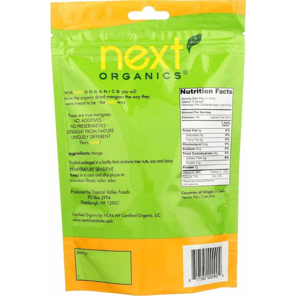 Next Organics Next Organics Mango Dried Organic, 6 oz