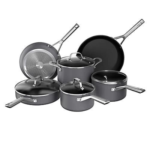 Ninja NeverStick Signature 10 Pc. Hard-Anodized Cookware Set - Black - Home/Seasonal/Gifting/Chef & Kitchen Gifts/ - Ninja