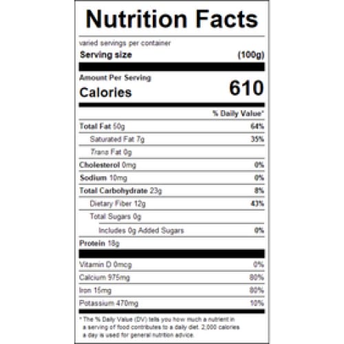 No Brand Hulled Raw Sesame Seeds 25lb - Nuts - No Brand