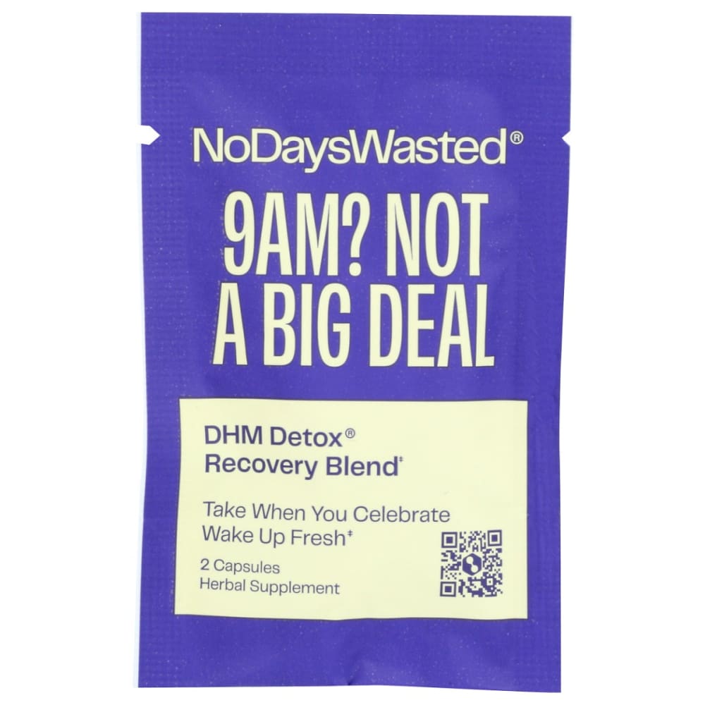 NO DAYS WASTED: Detox Recovery Pkt 2 CP (Pack of 5) - NO DAYS WASTED