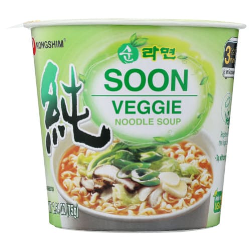 NONG SHIM: Noodle Cup Soon Veggie 2.64 oz (Pack of 6) - Soups & Stocks - NONG SHIM