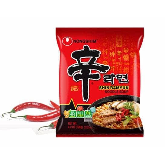 Nongshim Nong Shim Noodle Instant Shin Ramyun, 4.2 oz