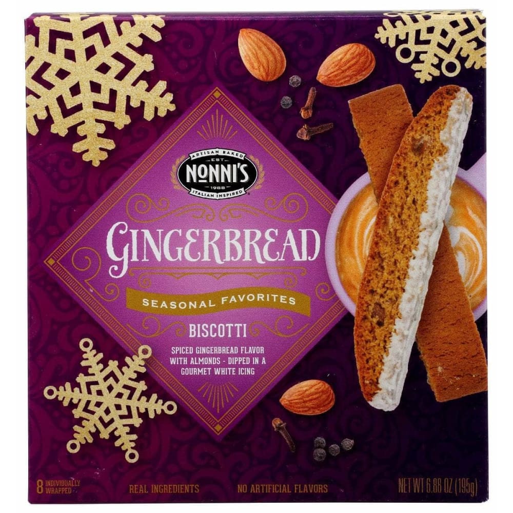 NONNIS NONNIS Biscotti Gngrbrd Pecan, 6.88 oz