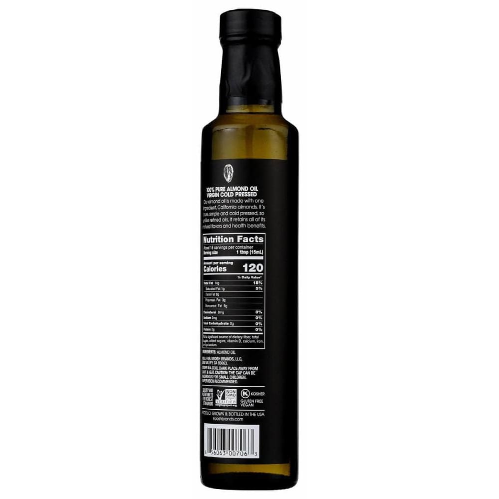 NOOSH Noosh 100% Almond Oil Cold Pressed, 8 Oz