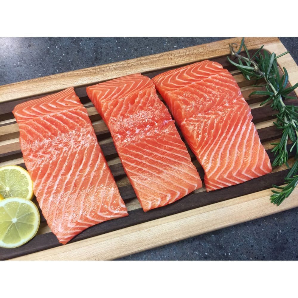 Norwegian Antibiotic-Free Sashimi-Grade Atlantic Salmon Skinless (16 ct. 5 oz. ea.) - Meat Poultry & Seafood - Norwegian