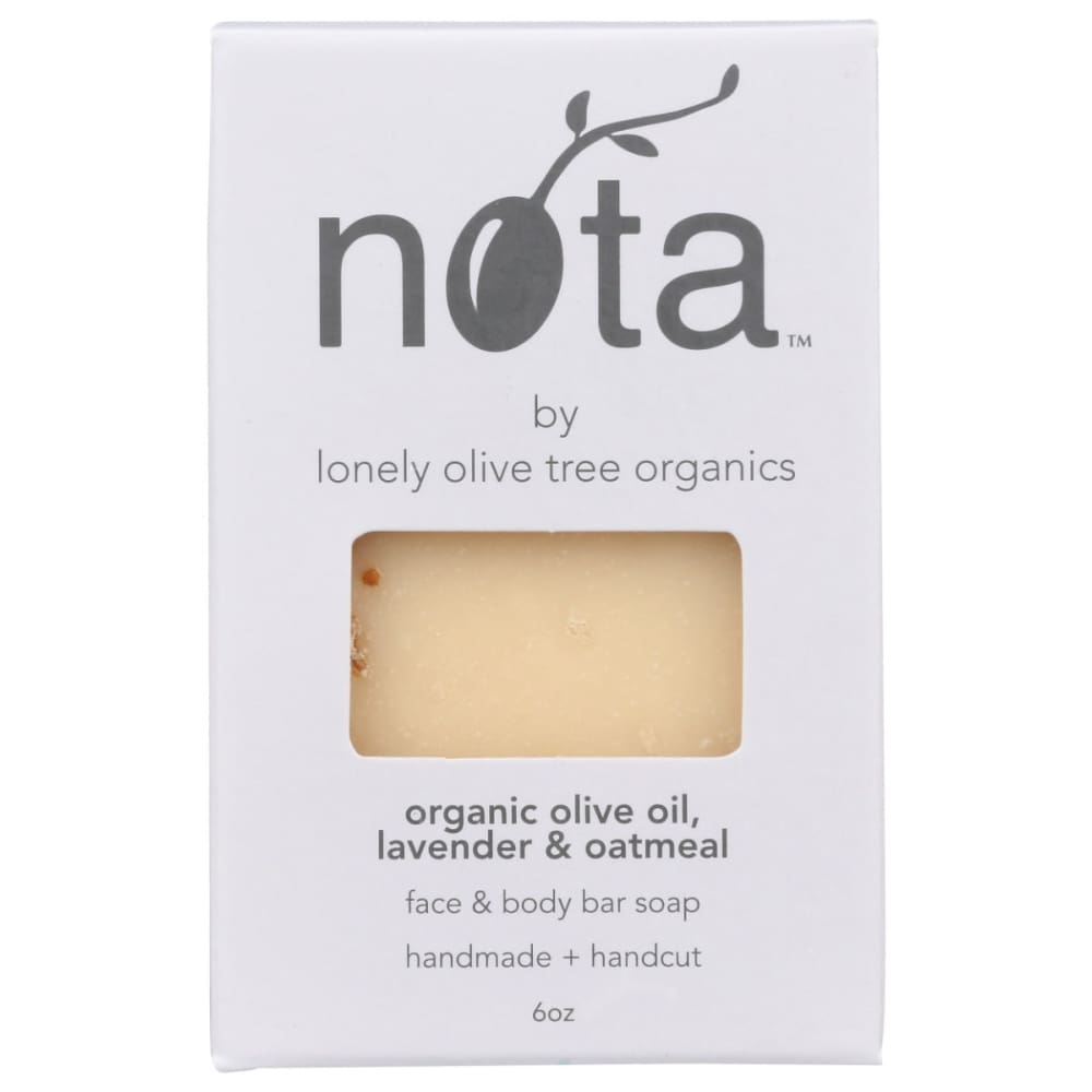 NOTA: Olive Oil Lavender Oatmeal Soap Bar 6 oz (Pack of 3) - NOTA