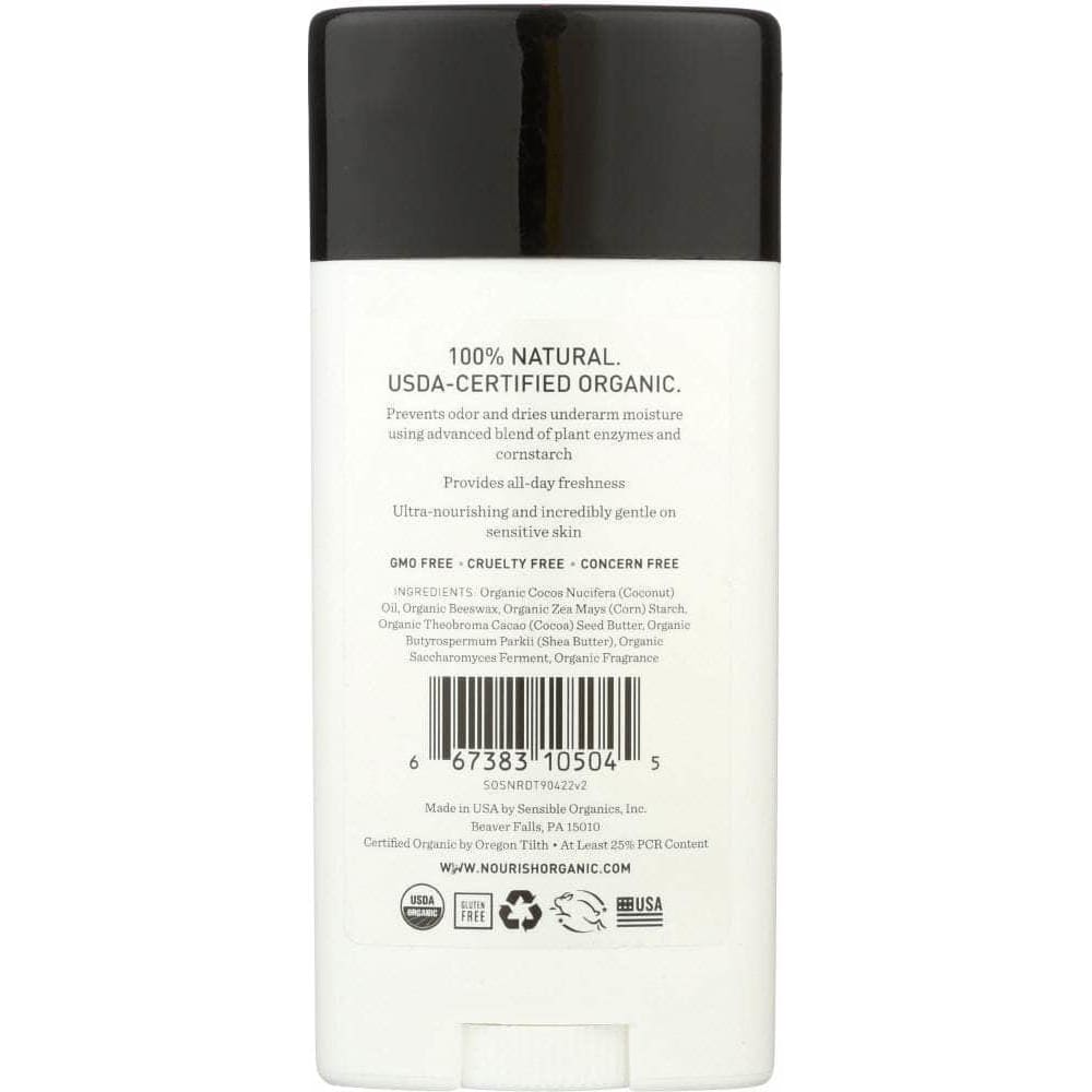 NOURISH ORGANIC Nourish Organic Fresh & Dry Deodorant Almond Vanilla, 2.2 Oz