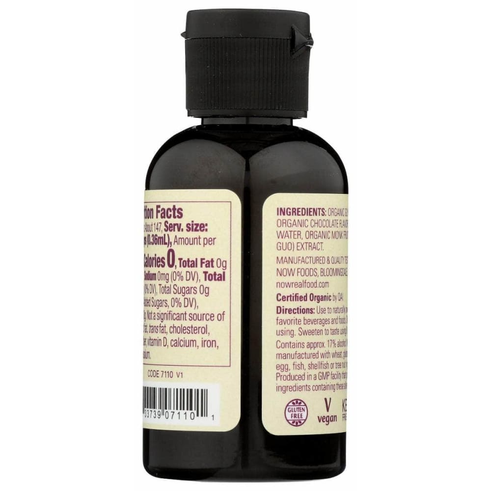 NOW Now Organic Chocolate Monk Fruit, 1.8 Oz