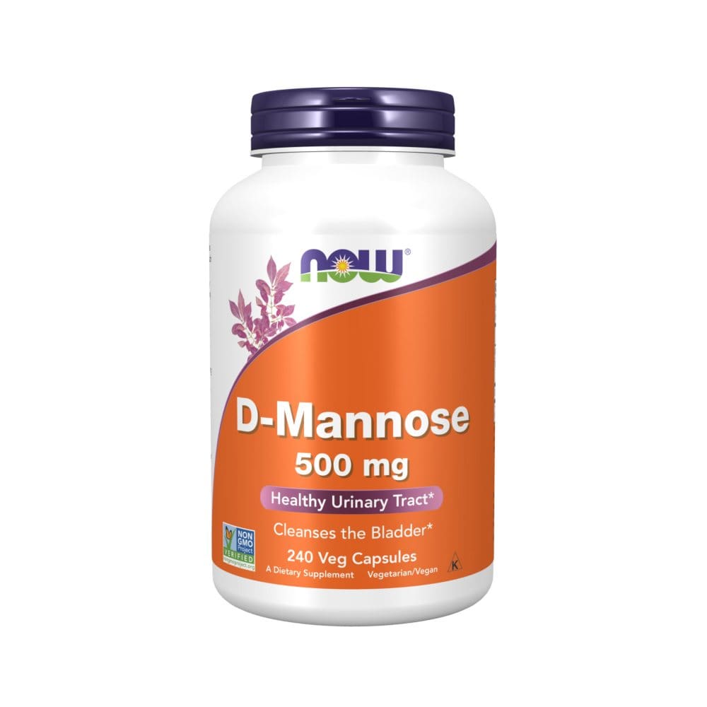 NOW Supplements D-Mannose 500 mg Non-GMO Project Verified Healthy Urinary Tract* (240 ct.) - Supplements - NOW