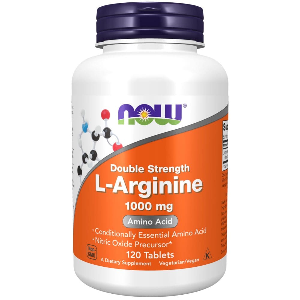 NOW Supplements Double Strength L-Arginine 1,000 mg. Amino Acid (120 ct.) - Supplements - NOW