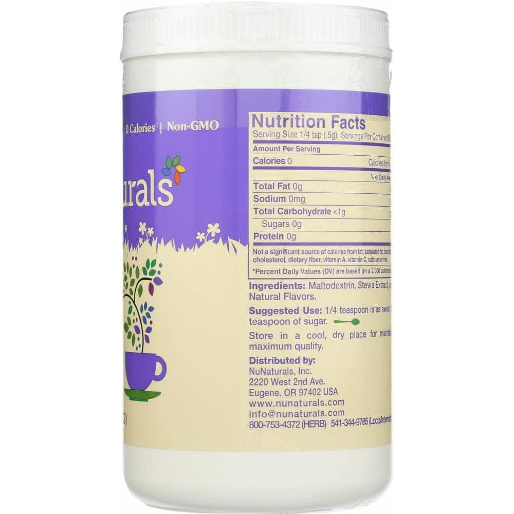 Nunaturals Nunaturals Inc White Stevia Powder Sweetener, 12 oz