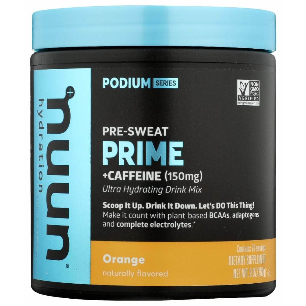 NUUN NUUN Pre Sweat Prime Caffeine Orange Flavored, 9 oz