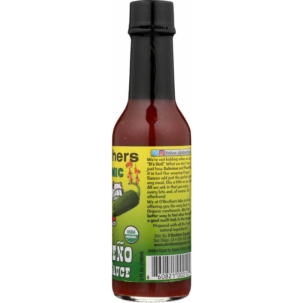 O Brothers O Brothers Hot Sauce Jalapeno Organic, 5 oz
