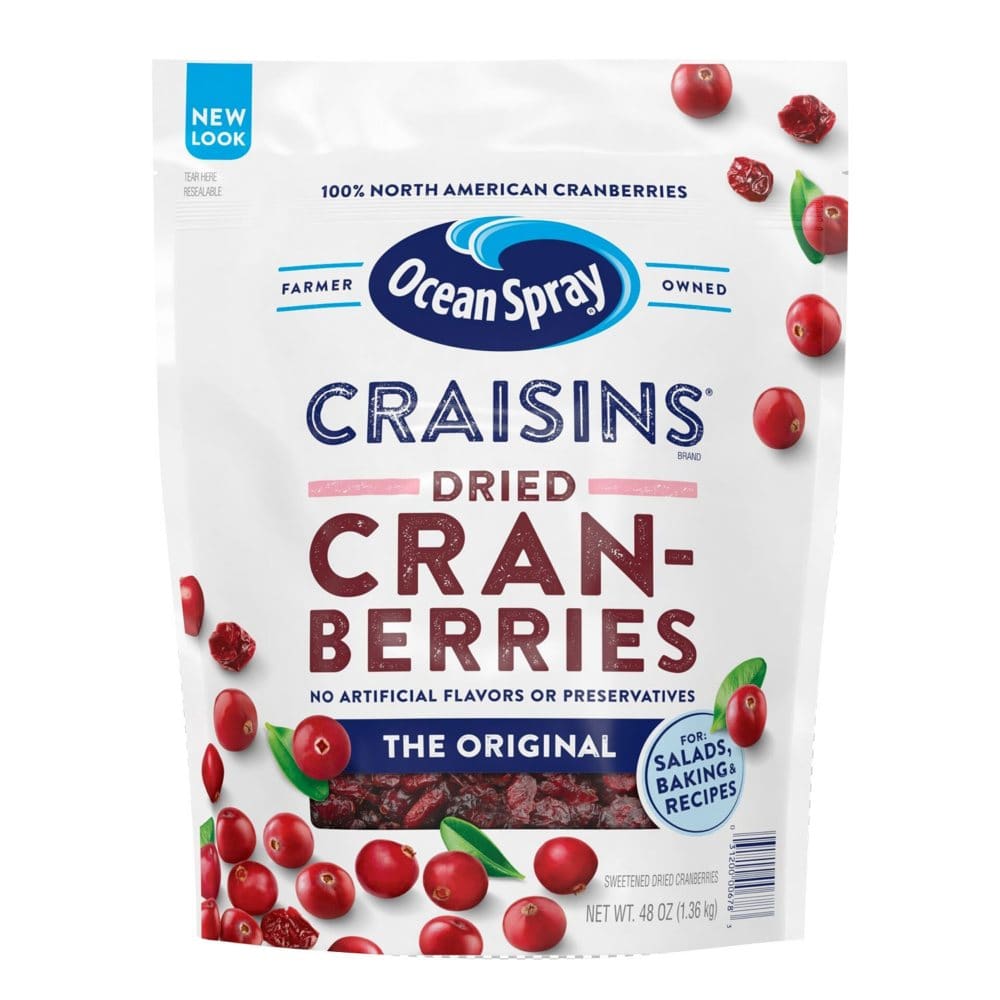 Ocean Spray Craisins Dried Cranberries Original (48 oz.) - Healthy Snacks - Ocean Spray