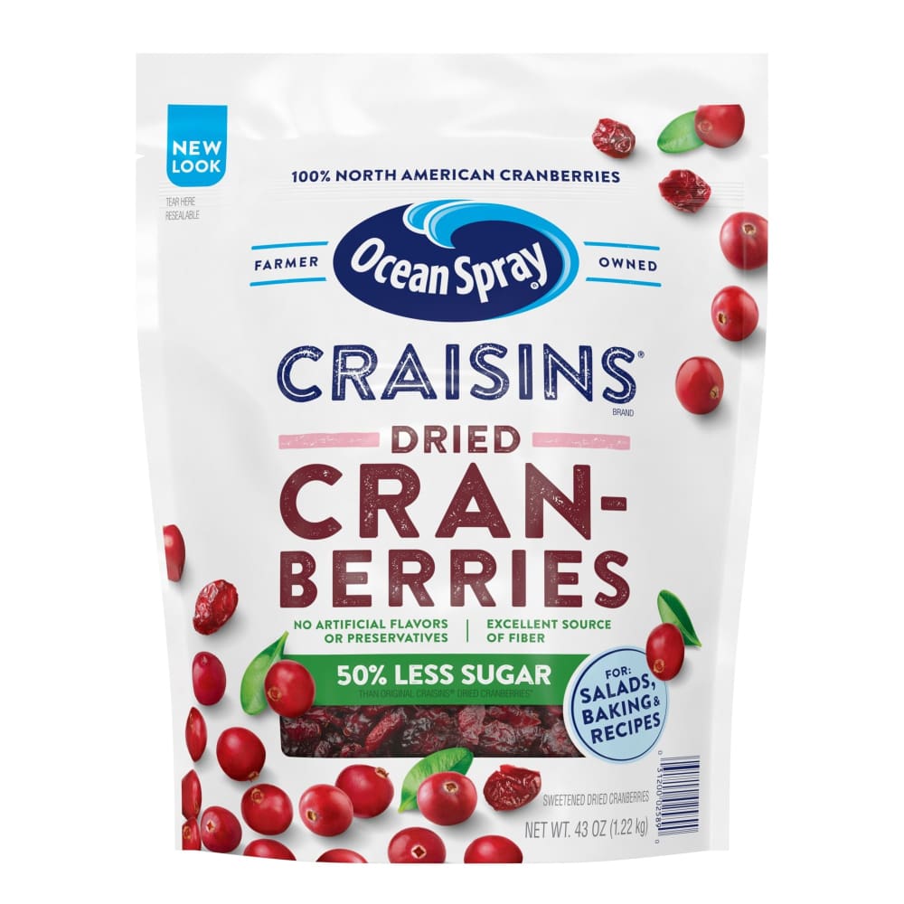Ocean Spray Reduced Sugar Craisins 43 oz. - Ocean Spray