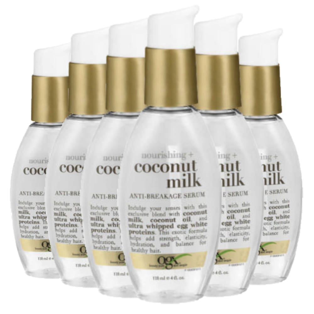 OGX Nourishing Coconut Milk Anti-Breakage Serum 4 oz - 6 Pack - serum - OGX