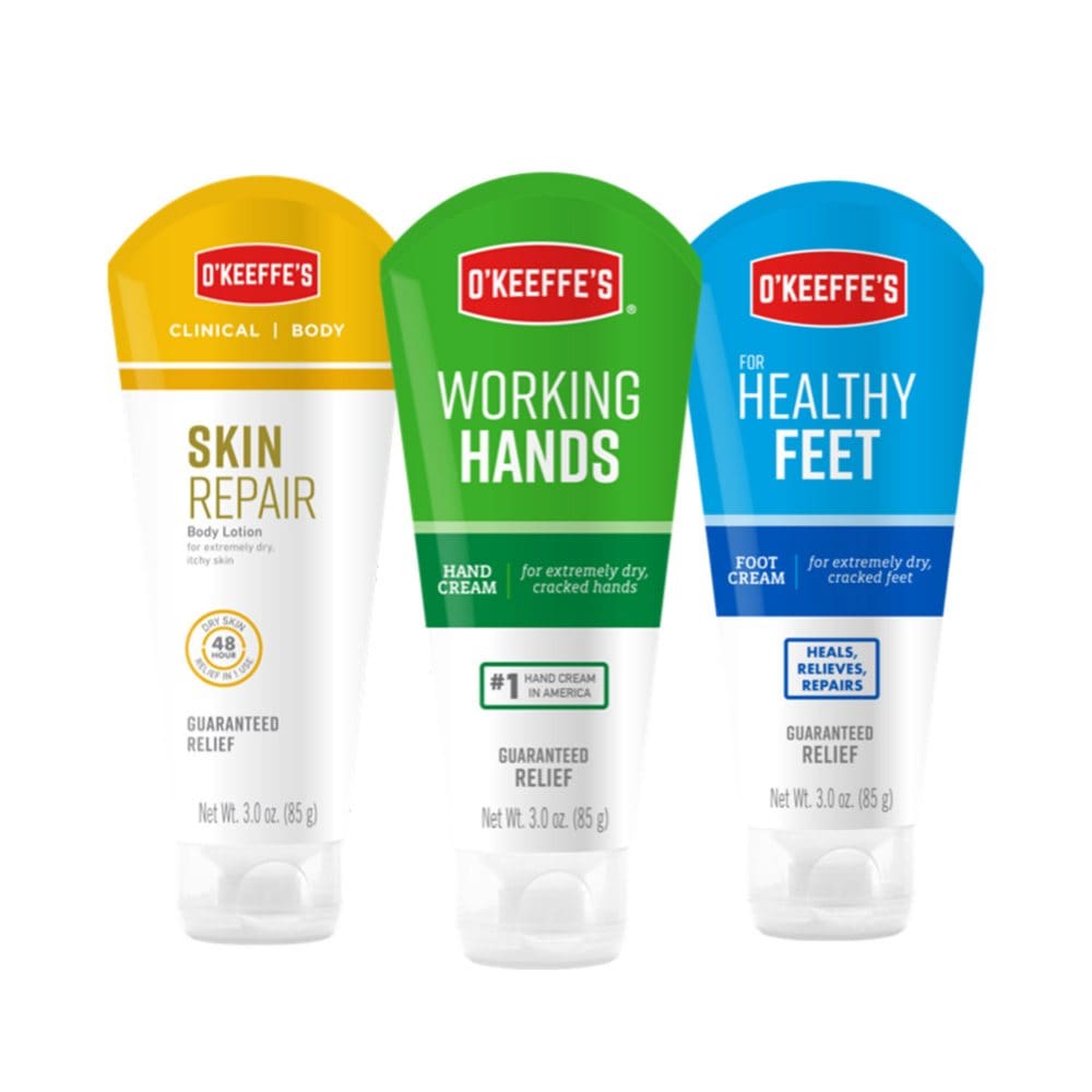 O’Keeffe’s 3-Piece Variety Set (3 oz. 3 ct.) - Body Lotion - ShelHealth