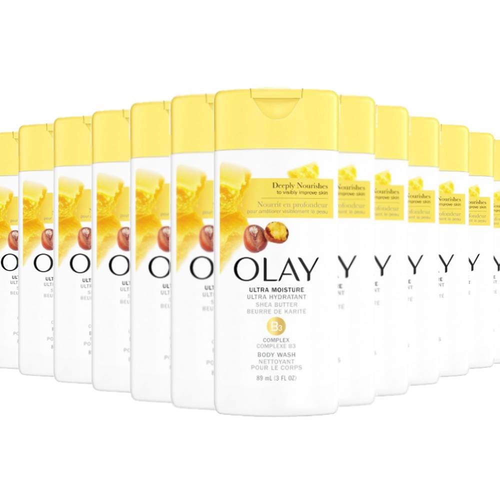 Olay Ultra Moisture Body Wash with Shea Butter 3 fl oz - 24 Packs - Facial Creams & Moisturizers - Olay