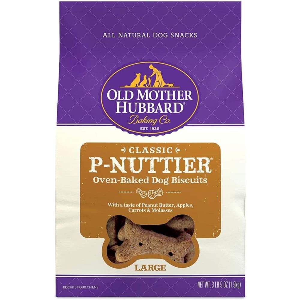 OLD MOTHER HUBBARD OLD MOTHER HUBBARD P Nuttier Peanut Butter Dog Treats, 3.5 lb