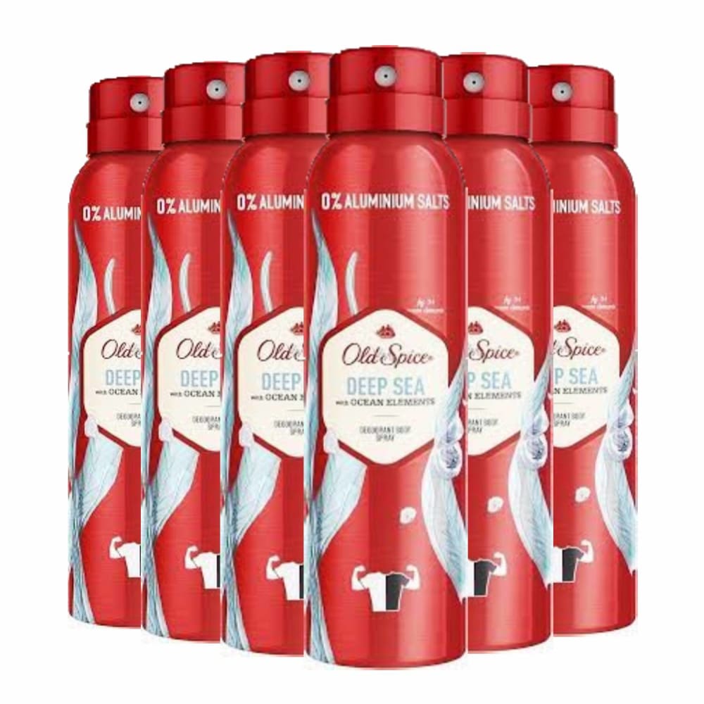 Old Spice Deodorant Body Deep Sea- 5 Fl oz - 6 Pack - Deodorant & Anti-Perspirant - Old Spice
